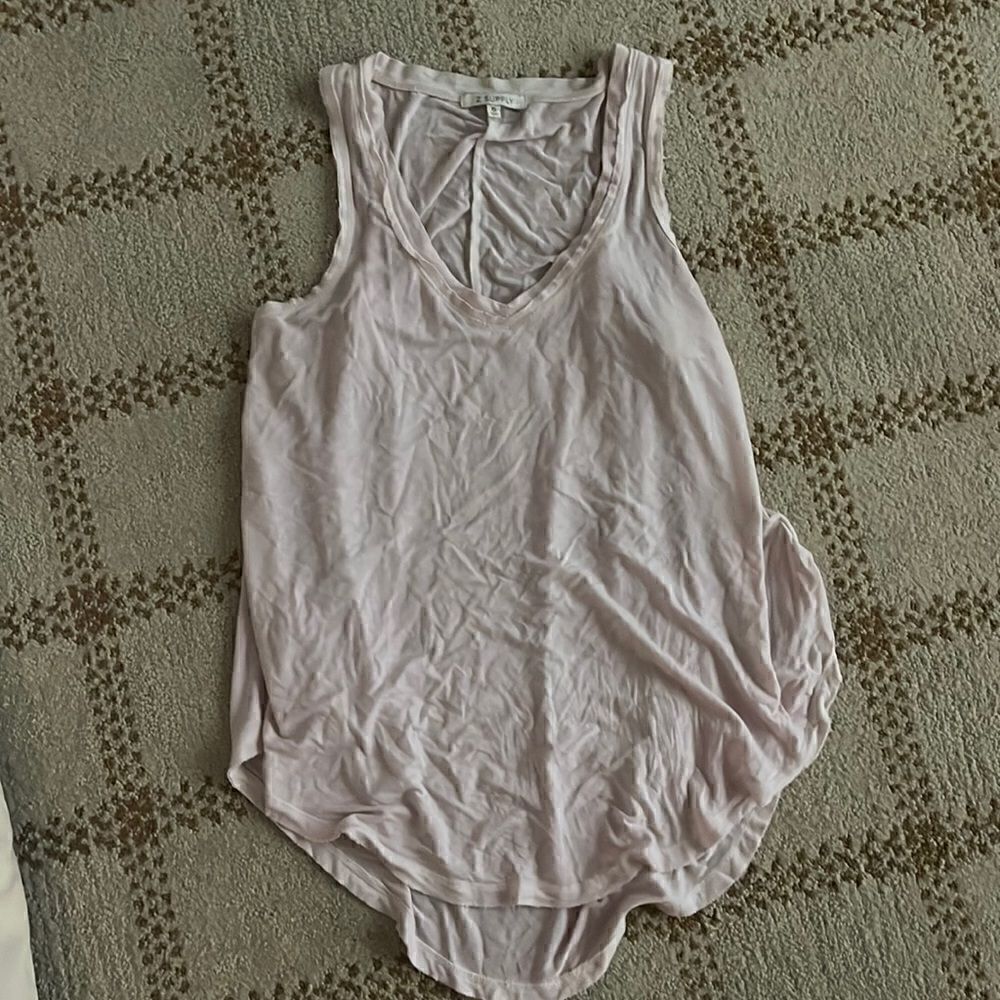 Z.Supply pale pink racerback soft tank top sz XS